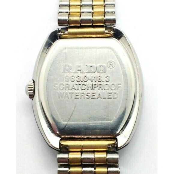 Rado Diastar Two-Tone Diamond Dial Gold Plated Stainless Steel Women's Watch - Picture 3 of 3